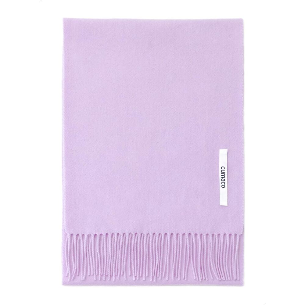 5384 18.lilac Cashmere Scarf Large Thick
